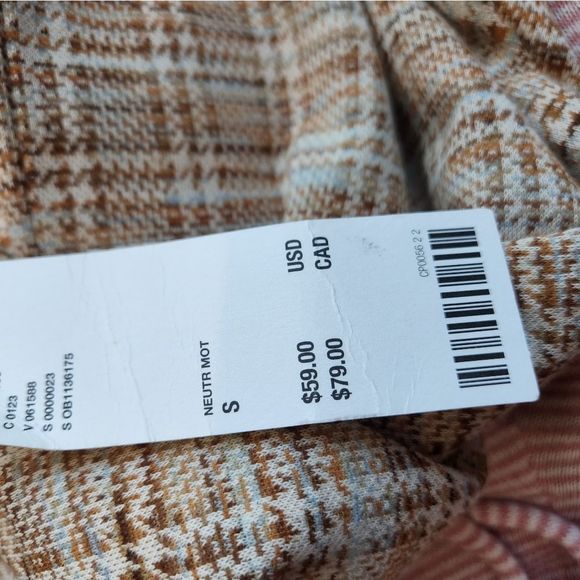 NWT Urban Outfitters cargo plaid pants - Picture 5 of 5